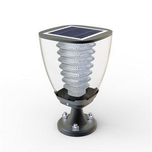 Lampada da giardino a led con pannello fotovoltaico ad energia ... Luci da giardino energia solare