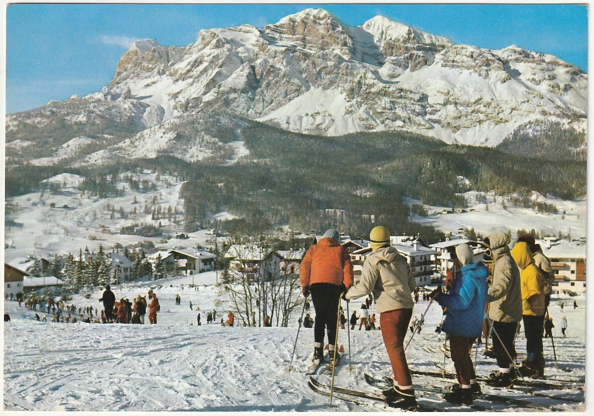 CORTINA D'AMPEZZO - BELLUNO - TOFANE - SCIATORI - VIAGG. 1967 -11174-