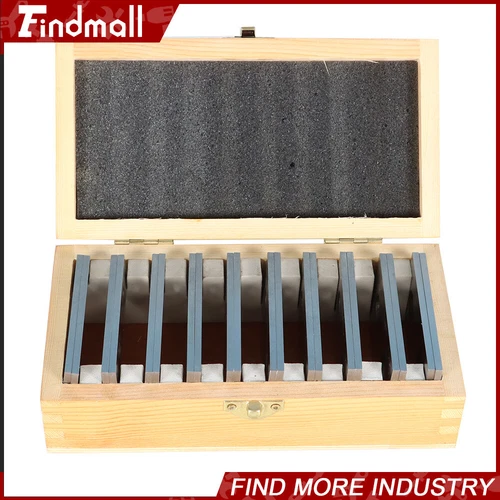 10 Pair 1/8 × 3" Precision Parallel Set Hardened Steel In Case Steel US