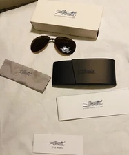 New Silhouette Eyeglasses Clip-on  Shades B2 5090 0102 POLARIZED BROWN 59/15