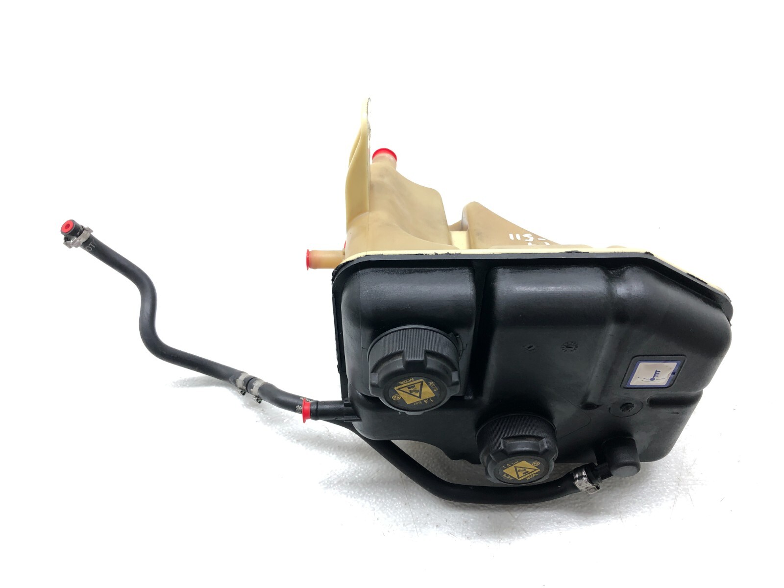 2014-2019 MASERATI GHIBLI SQ4 3.0L COOLANT EXPANSION TANK RESERVOIR W/ CAPS OEM.