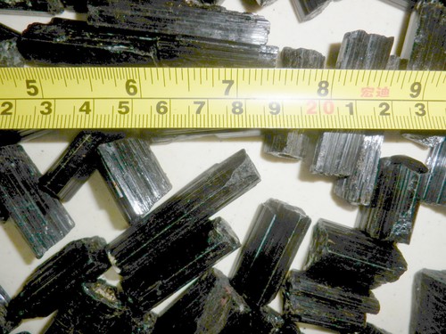 Gem Grade Black Tourmaline 10 Gram to 20 g Size Complete Pcs 30 gram Lot - Photo 1/12