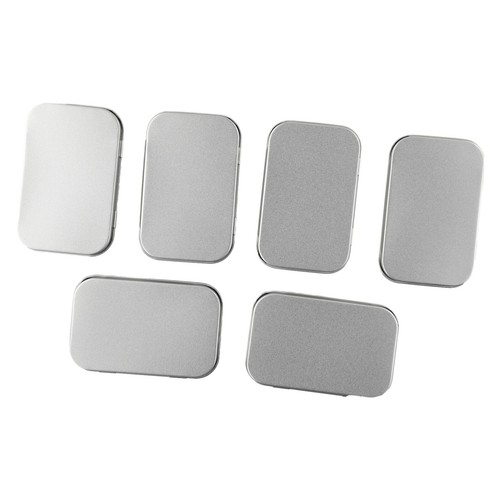 6 Pcs Metal Box Container Hinged Lid Small Empty Storage Box For Small Cosmetics - Picture 17 of 24