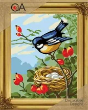 "Tomtit" Printed Needlepoint Tapestry  Kit  6290K