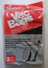 Vacuum Bags Type A for Hoover Singer Bissell Upright 2 Pack New HomeCare