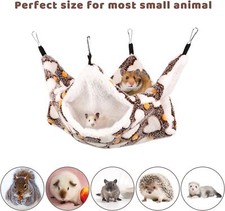Pets Bird Hamster Ferret Rat Cat Squirrel Hammock Hanging Cage Nest Bed House US