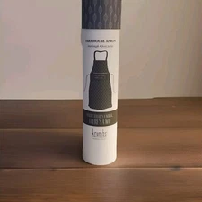 Krumbs Kitchen Farmhouse Apron, Gray, Where Theres A Whisk Theres A Way