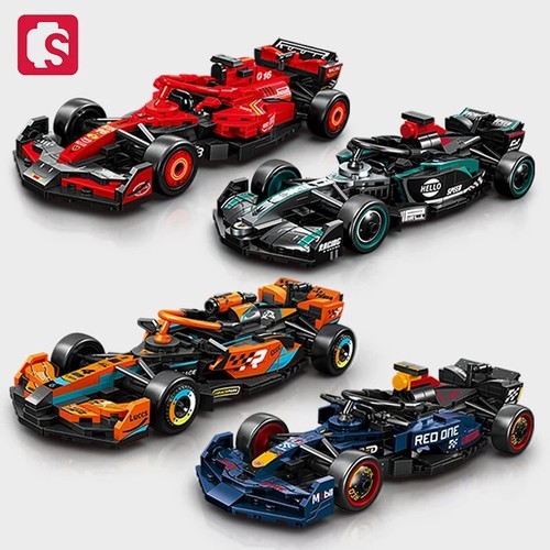 SEMBO F1 Racing Car Building Toy – Creative Model Kit Gift for Kids ...