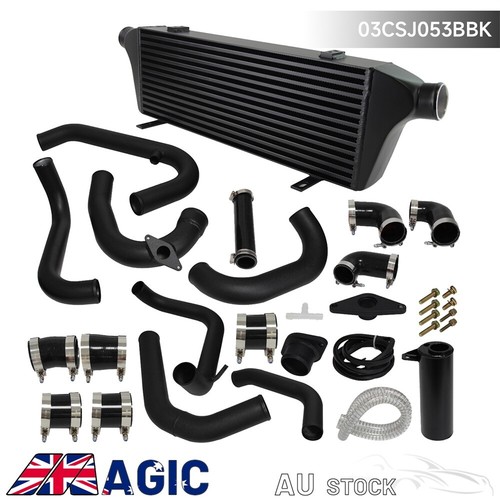 Bolt On Front Mount Intercooler Pipe Hose Kit For Subaru WRX STI Ej20 Ej25 08-14 - Picture 3 of 12