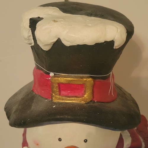 National Tree Co 28" Snowman Figurine Lighted 'Welcome' Sign Christmas Holiday - Picture 7 of 9