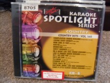 SOUND CHOICE SPOTLIGHT SERIES KARAOKE 8705 COUNTRY HITS VOL 140 CD G SEALED