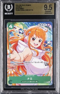 2025 ONE PIECE PROMOS JAPANESE PROMO CARD SET '25 #P-102 NAMI BGS