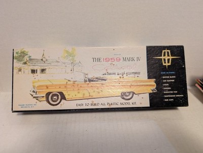 Vintage Palmer Plastics 1959 Mark IV Continental BOX & INSTRUCTIONS ONLY 1960