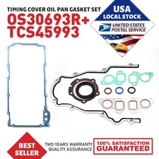 For Chevrolet GMC Buick - Timing Cover Oil Pan Gasket Kit OEM TCS45993/OS30693R