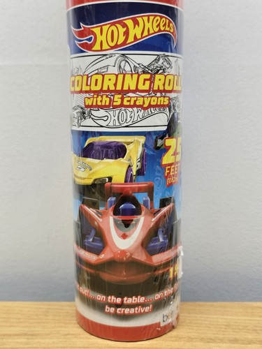 NEU Bendon 25ft Farbrolle mit 5 Buntstiften Hot Wheels von Hot Wheels - Bild 2 von 6