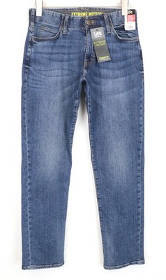 Lee Maddox Herren Jeans W30/L32 Straight Tapered Cotton Stretch Blau