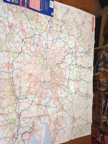 Nicholson 30 Miles Around London Fold Out Map Vintage 1995 - Picture 5 of 14