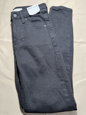Topshop Women's Petite Jamie Jeans Black Size 0 Skinny NWT 24W x 28L