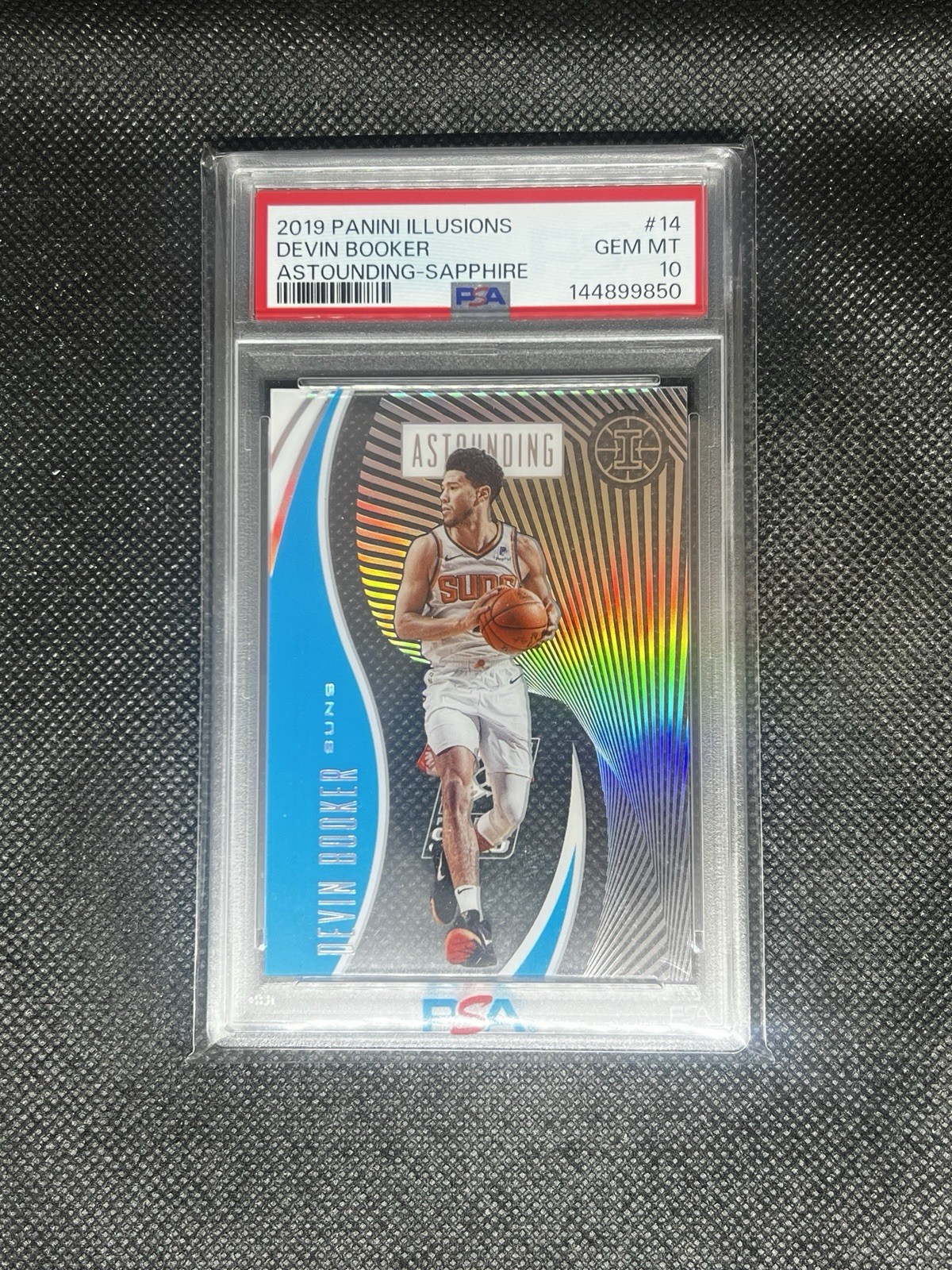2019 Panini Illusions Devin Booker #14 Sapphire Acetate Astounding PSA 10 Gem Mt