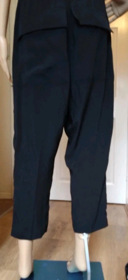 Calça Rick Owens Phlegathon mistura de seda desenho cordas, tamanho, Reino Unido 10, IT 42 - Imagem 4 de 4