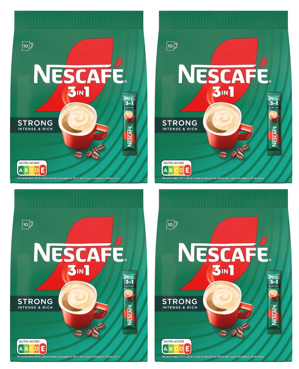 nescafe cigarette 4 NESCAFE STRONG Intense & Rich 3in1 Instant Coffee Sticks 160g 5.6oz