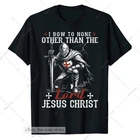 Christian Warrior T-shirt Templar Knight Armor of God Cross Tee for Men of Faith