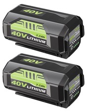 ULATI 2Packs Replacement for Ryobi 40V Battery 7.5Ah Compatible with Green 