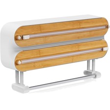 Holz Frischhaltefolienspender, Magnetisch Alufolienspender und Frischhalte, W...