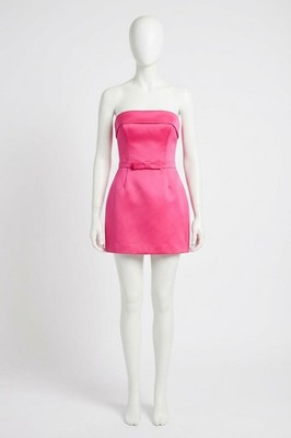 Amanda Uprichard Avalee Skort Romper Wild Raspberry