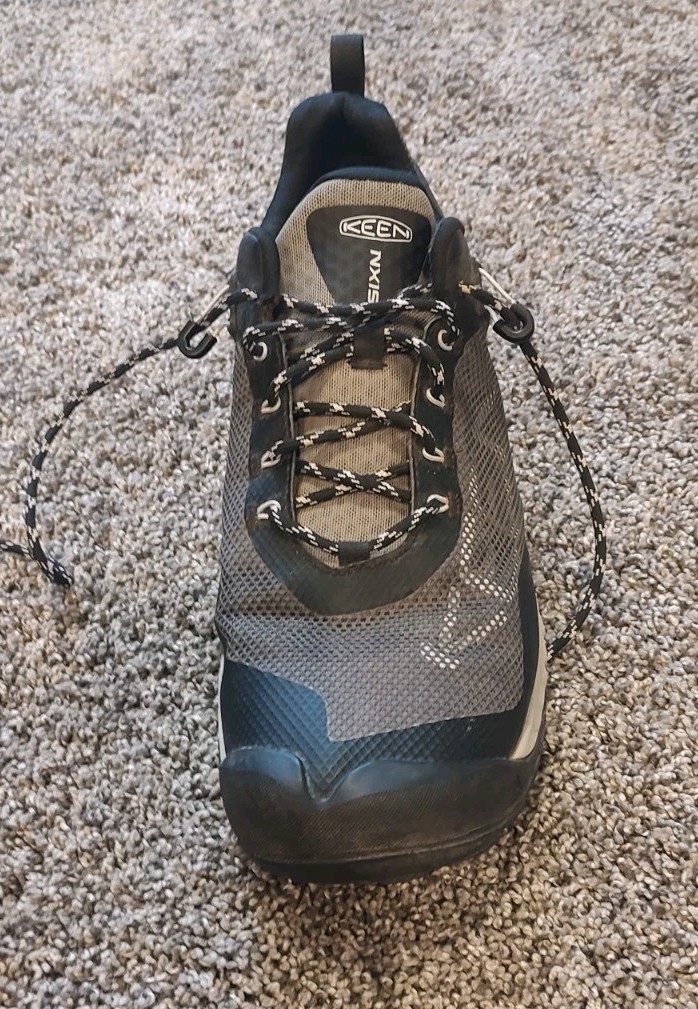 Keen NXIS EVO Scarpa da Escursionismo Impermeabile Uomo Taglia 12 Medium Nero Grigio