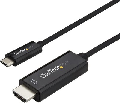 StarTech HDMI-Kabel CDP2HD1MBNL USB-C 2.0, 1m, HDMI A Stecker / USB-C Stecker
