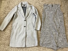 Damen ONLY Mantel Jacke, colours of the world Feinstrick Weste XS 34 26 Frühling