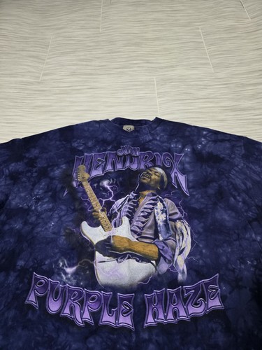 Vtg Liquid Blue Jimi Hendrix Purple Haze T-Shirt Mens 3XL - Picture 2 of 6