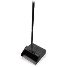 Durable 12 Inch Dust Pan with Serrated Edge & 30 Inch Handle for Professionals