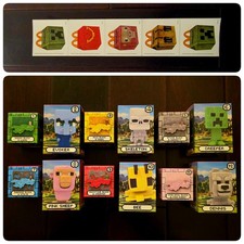 NEW COMPLETE Set 12: Minecraft McDonald's Happy Meal Toys  5 Stickers 2025 