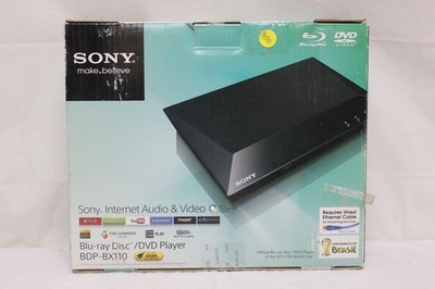 NEW Sony BDP-BX110 Blu-Ray Player 1080p HD DVD Upscaling Streaming USB C3