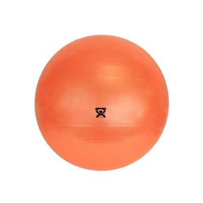 CanDo 55cm Orange Inflatable Exercise Ball for Fitness and Therapy