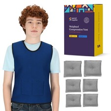 Compression and Weighted Vest - Deep Pressure Sensory Comfort - Weighted Vest...