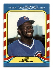 Lee Smith 1987 Fleer Limited Edition #39 Chicago Cubs NM-MINT