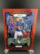2023 Panini Prizm Dorian Williams Red Sparkle Rookie Bills SP RC