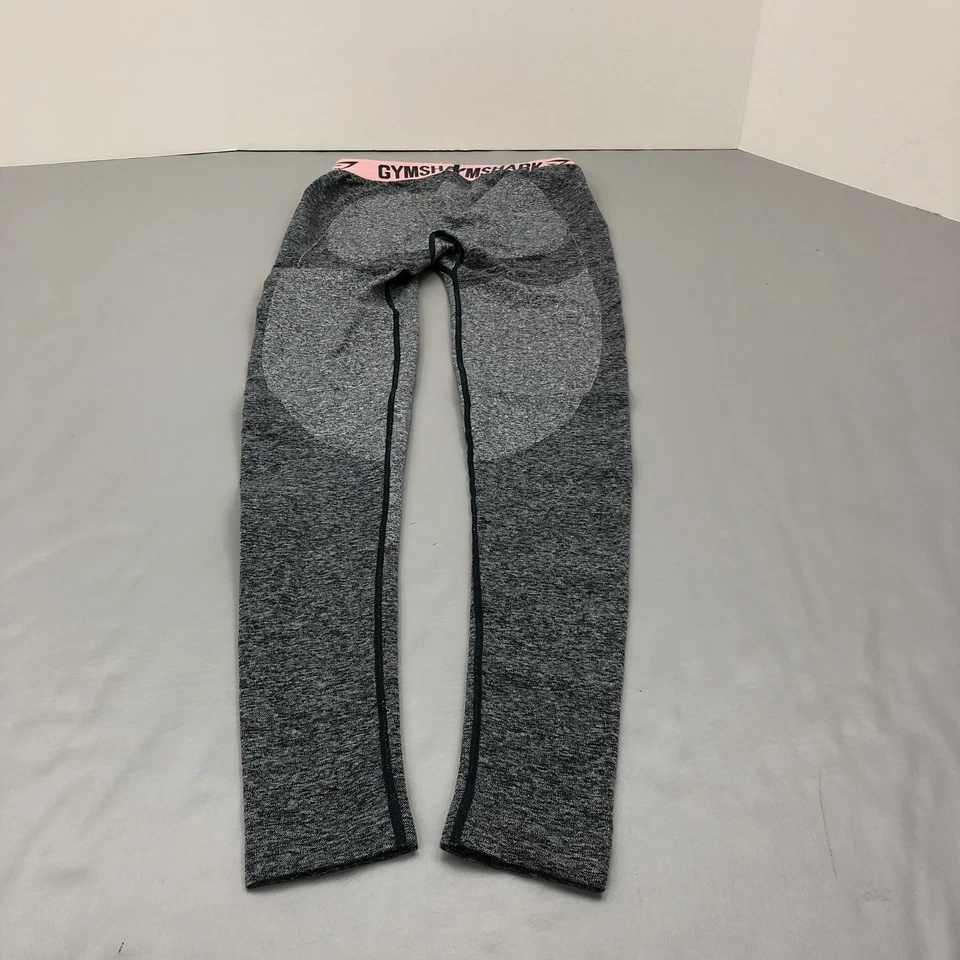 Gymshark Leggings Womens Small Gray Pink Seamless High Waist Athletic Yoga Pants - Image 3 of 4