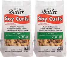 Butler Foods, Soy Curls, 8 Ounce pack of 2 8 Pack