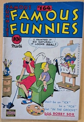 Famous Funnies #164 VG+ (4.5) Buck Rogers Story!, 3/48