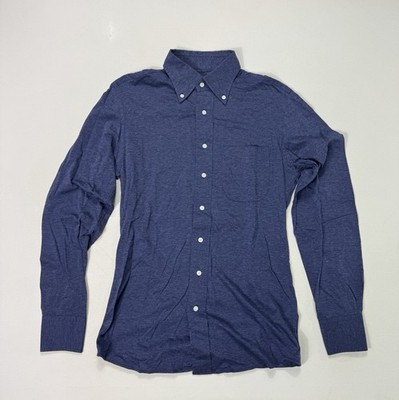 Spier & Mackay Shirt Men 14.5 Slim Blue Button Down Premium Cotton Career Luxury
