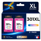 Pack 2 Cartouches compatible pour HP 301XL Couleur