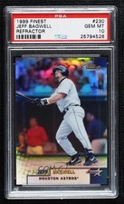 1999 Topps Finest Refractor Jeff Bagwell #230 PSA 10 GEM MT HOF 04b0