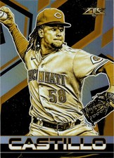 2021 Topps Fire - Luis Castillo #59 Gold Minted