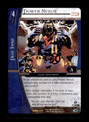 Power Nexus MSM-111 Web of Spider-Man VS System 2004 TCG CCG