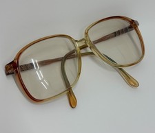 Vintage Asdor Horizon Eyeglasses Frame Italy - Honey Fade color Large Rim Retro