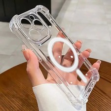 Case For Apple iPhone17 16 15 14 13 12 Pro Plus Max Magnetic Clear MagSafe Cover